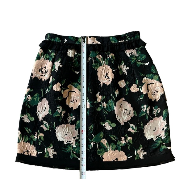CLUB MONACO Adamaris Floral Silk & Wool Skirt Size 12 - Picture 4 of 7